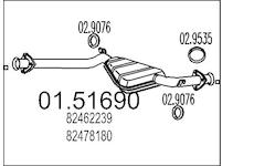 Střední tlumič výfuku MTS 01.51690