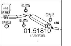 Stredni tlumic vyfuku MTS 01.51810