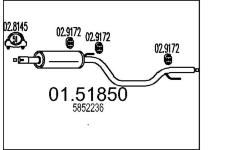 Střední tlumič výfuku MTS 01.51850