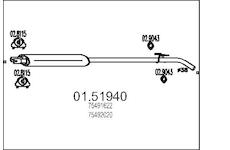 Střední tlumič výfuku MTS 01.51940