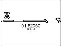 Střední tlumič výfuku MTS 01.52050