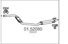 Střední tlumič výfuku MTS 01.52080