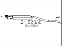 Stredni tlumic vyfuku MTS 01.52330