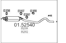 Střední tlumič výfuku MTS 01.52540