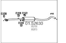 Střední tlumič výfuku MTS 01.52630