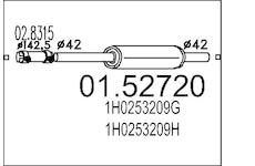 Stredni tlumic vyfuku MTS 01.52720