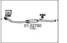 Střední tlumič výfuku MTS 01.52790
