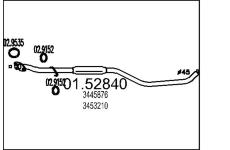 Střední tlumič výfuku MTS 01.52840