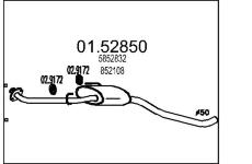 Střední tlumič výfuku MTS 01.52850
