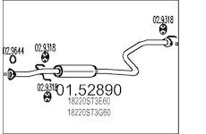 Střední tlumič výfuku MTS 01.52890