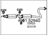 Střední tlumič výfuku MTS 01.52940