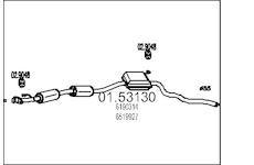 Střední tlumič výfuku MTS 01.53130