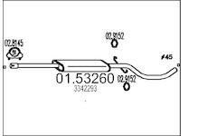 Střední tlumič výfuku MTS 01.53260