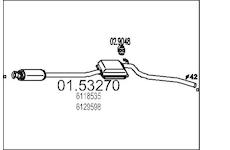 Střední tlumič výfuku MTS 01.53270