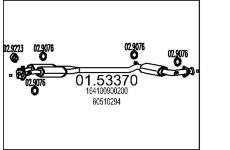 Střední tlumič výfuku MTS 01.53370