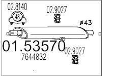 Střední tlumič výfuku MTS 01.53570