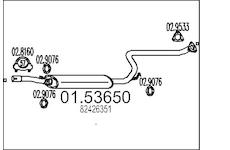 Střední tlumič výfuku MTS 01.53650