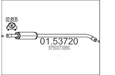 Stredni tlumic vyfuku MTS 01.53720