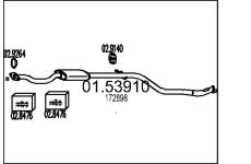 Střední tlumič výfuku MTS 01.53910