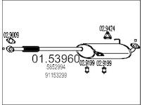 Střední tlumič výfuku MTS 01.53960