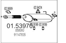 Střední tlumič výfuku MTS 01.53970