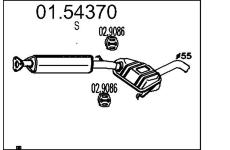 Střední tlumič výfuku MTS 01.54370