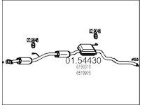 Střední tlumič výfuku MTS 01.54430