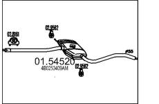 Střední tlumič výfuku MTS 01.54520