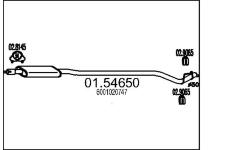 Střední tlumič výfuku MTS 01.54650