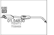 Střední tlumič výfuku MTS 01.54830