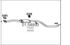 Stredni tlumic vyfuku MTS 01.54890