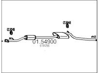 Střední tlumič výfuku MTS 01.54900