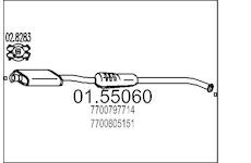Střední tlumič výfuku MTS 01.55060
