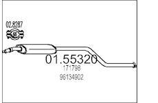 Stredni tlumic vyfuku MTS 01.55320