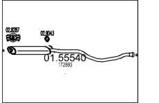 Střední tlumič výfuku MTS 01.55540