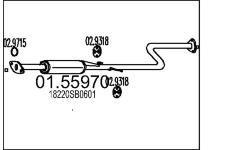 Střední tlumič výfuku MTS 01.55970