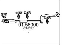 Stredni tlumic vyfuku MTS 01.56000