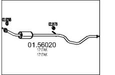 Střední tlumič výfuku MTS 01.56020