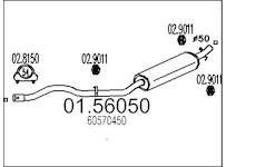 Střední tlumič výfuku MTS 01.56050