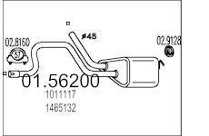 Střední tlumič výfuku MTS 01.56200