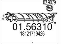 Střední tlumič výfuku MTS 01.56310