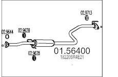 Střední tlumič výfuku MTS 01.56400