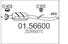 Stredni tlumic vyfuku MTS 01.56600