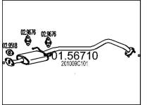 Střední tlumič výfuku MTS 01.56710