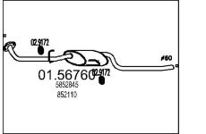 Střední tlumič výfuku MTS 01.56760