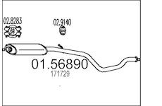 Stredni tlumic vyfuku MTS 01.56890