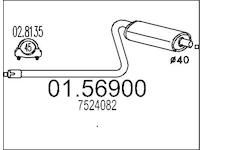 Stredni tlumic vyfuku MTS 01.56900