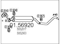 Střední tlumič výfuku MTS 01.56920