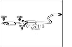 Stredni tlumic vyfuku MTS 01.57110