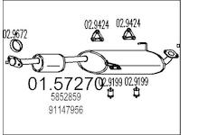 Střední tlumič výfuku MTS 01.57270